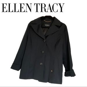 Ellen Tracy Jacket with Hood - Black